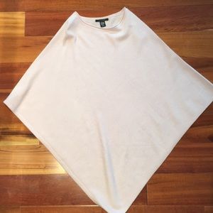 Tahari 100% cashmere poncho. LT pink